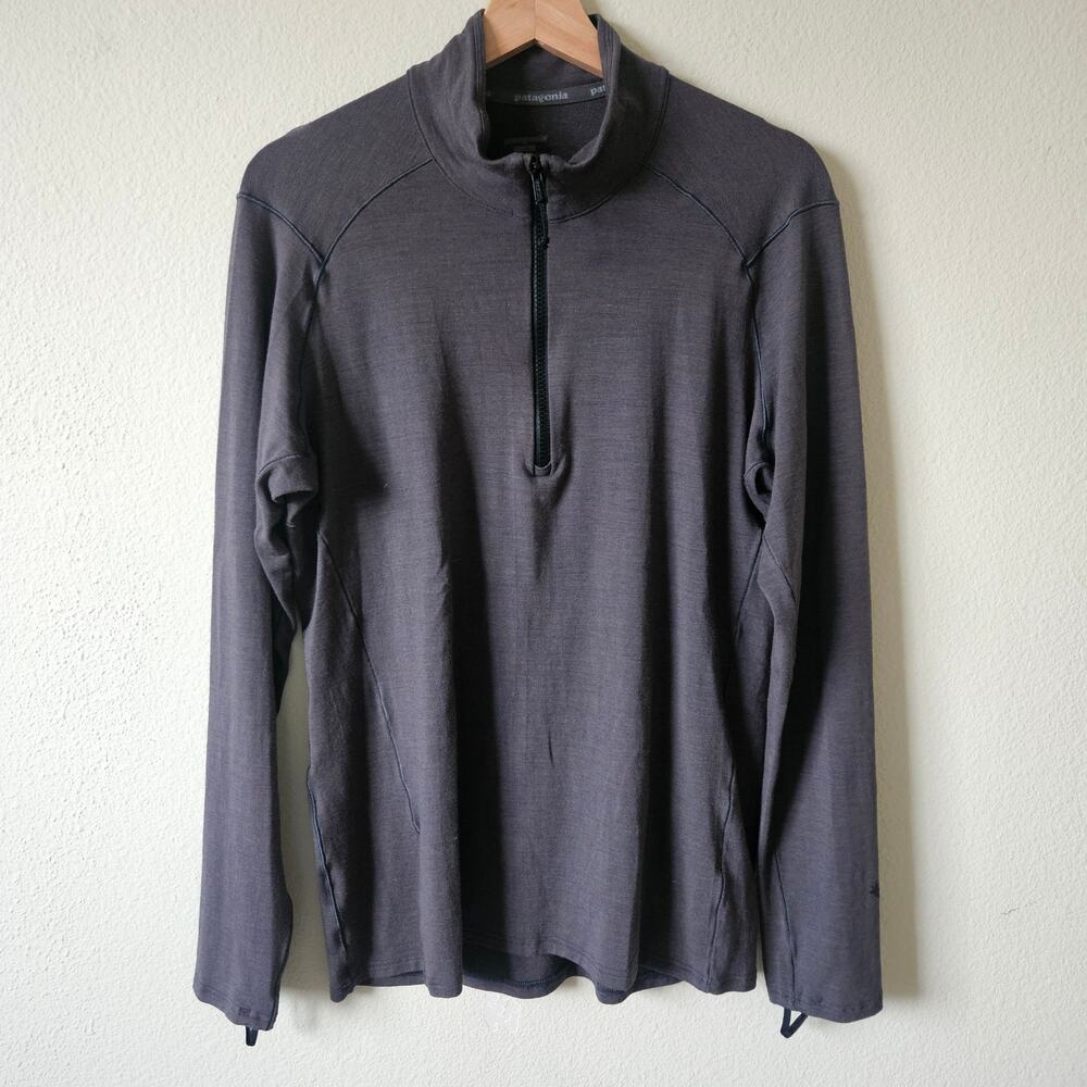 Patagonia ¼ zip grey pullover Large Reg